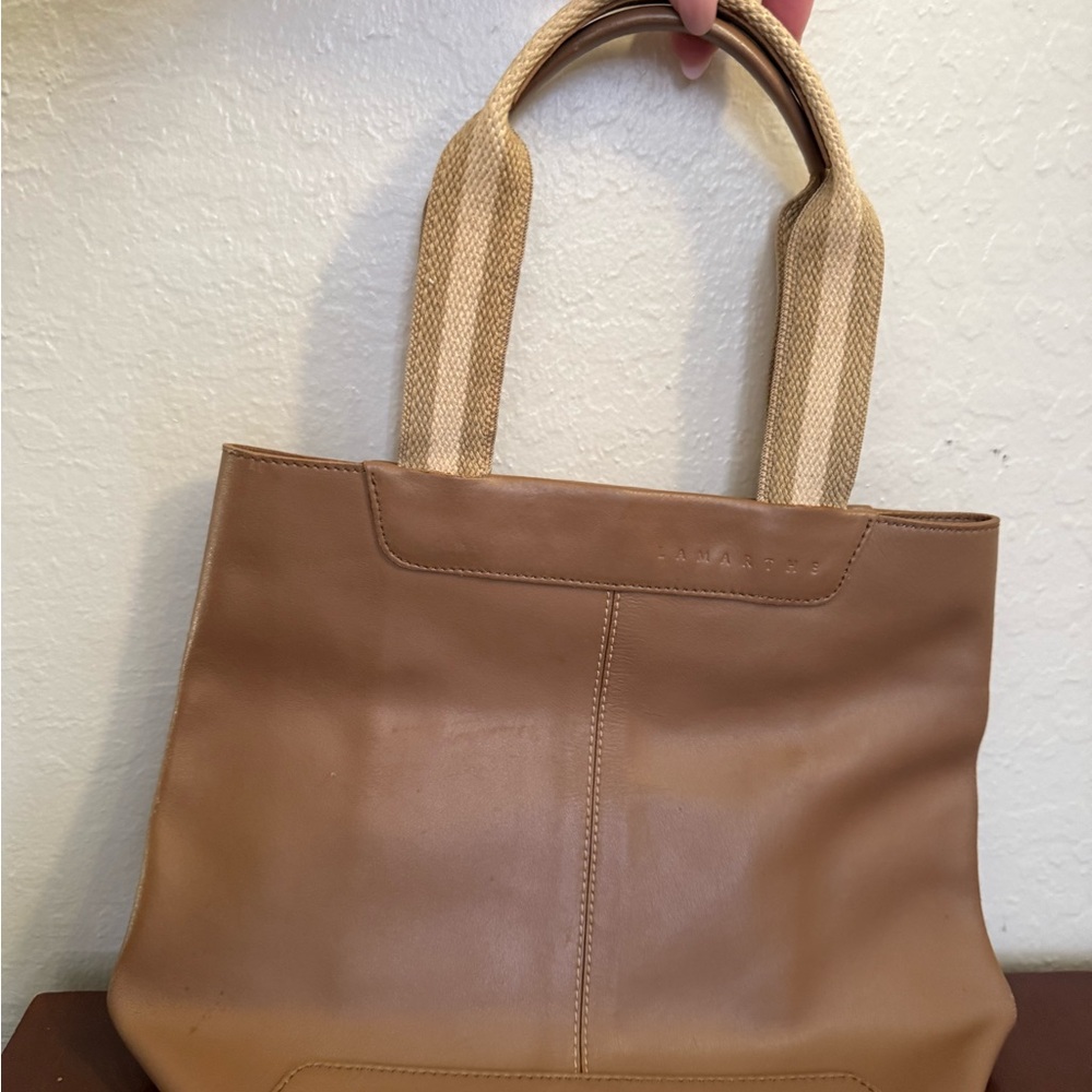Elegant Tan Leather Tote by [Brand]
